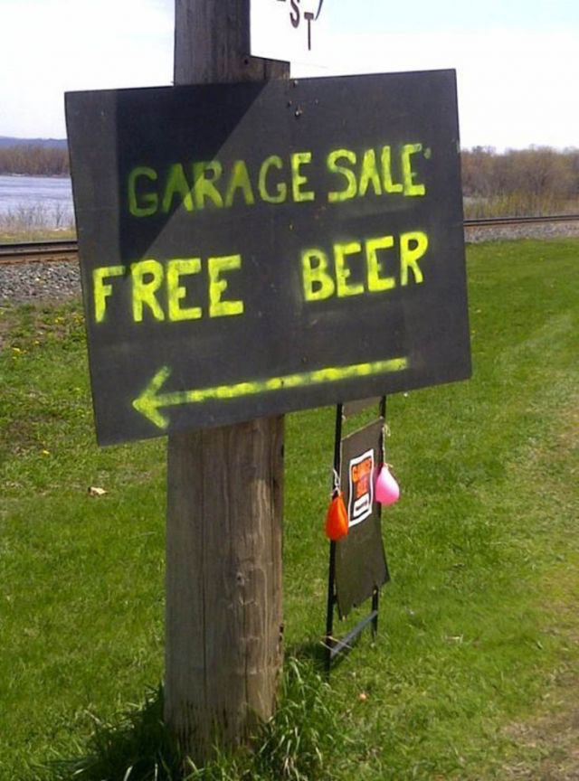 funny yard sign