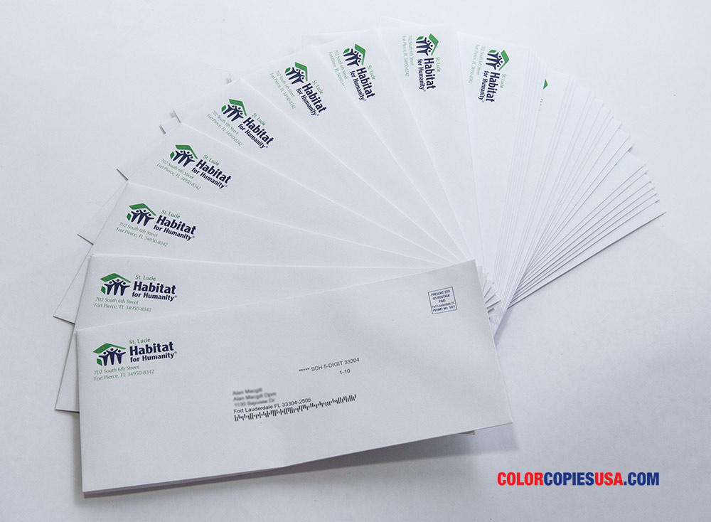 #10 Envelopes in direct mailing campaign ColorCopiesUSA Work #10 Envelopes in direct mailing campaign ColorCopiesUSA Work