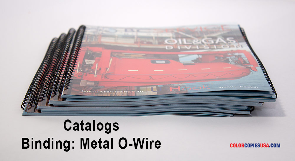Catalog wire binding ColorCopiesUSA Work Catalog wire binding ColorCopiesUSA Work