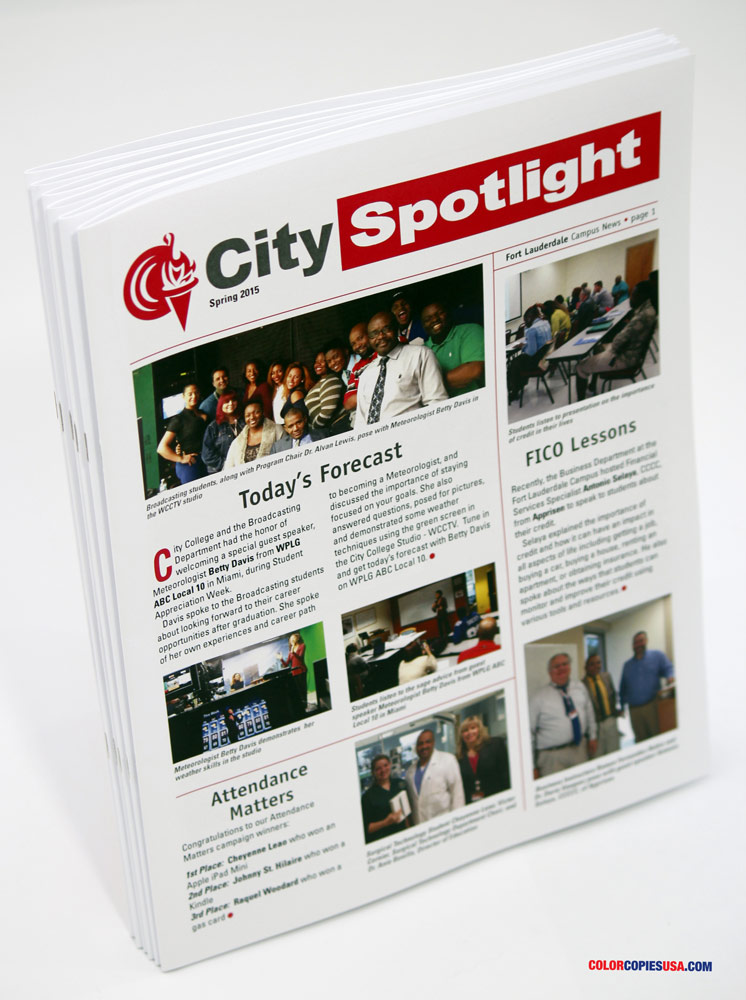 Newsletters Multi Page ColorCopiesUSA Work Newsletters Multi Page ColorCopiesUSA Work
