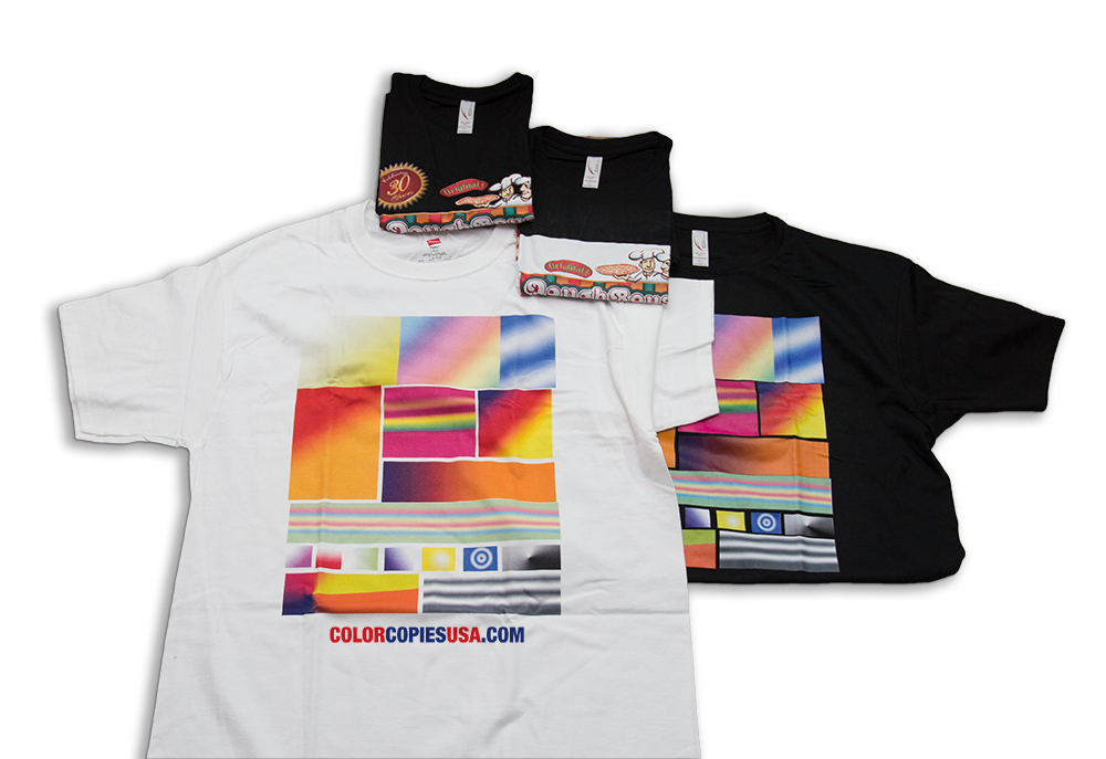 T-shirts printed in full color ColorCopiesUSA Work T-shirts printed in full color ColorCopiesUSA Work